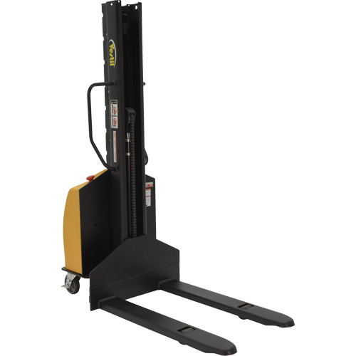Gerbeur motoris&eacute; avec m&acirc;t &eacute;troit, Fonctionnement &eacute;lectrique, Capacit&eacute; 1000 lb, Lev&eacute;e max 63" Helyx Safety & Industrial Supplies