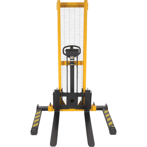 Manual Hydraulic Stacker, Hand Pump Operated, 2000 lbs. Capacity, 63" Max Lift Helyx Safety & Industrial Supplies