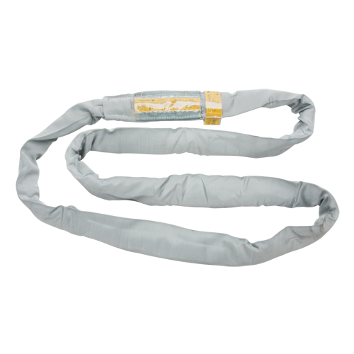 Polyester Round Sling, Grey, 4" W x 6' L, 32000 lbs. Vertical Load Helyx Safety & Industrial Supplies