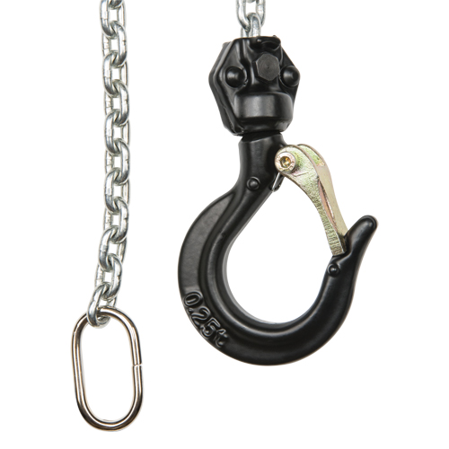 Mini Lever Hoist, 10' Lift, 550 lbs. (0.275 tons) Capacity, Zinc Plated Chain Helyx Safety & Industrial Supplies