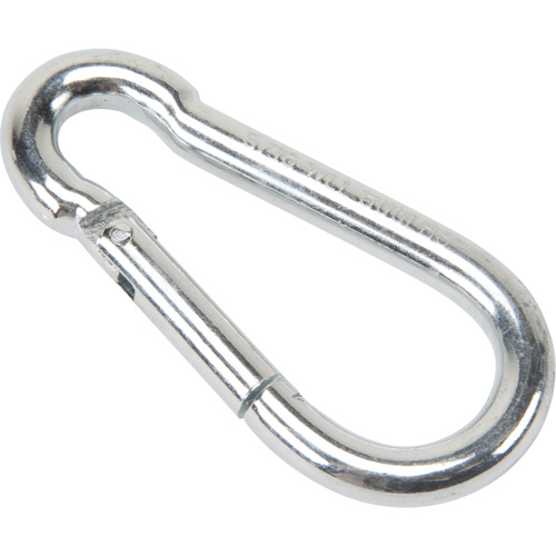 Zinc Plated Snap Hook, 500 lbs (0.25 tons) Working Load Limit, 5/16" Size, 1/2" Eye Helyx Safety & Industrial Supplies