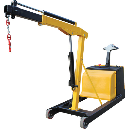Electric Powered Floor Crane, 8.8' Lift, 1500 lbs. (0.75 tons), 44-1/4" Arm, 62-1/4" H Helyx Safety & Industrial Supplies