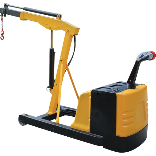 Electric Powered Floor Crane, 8.8' Lift, 1500 lbs. (0.75 tons), 44-1/4" Arm, 62-1/4" H Helyx Safety & Industrial Supplies