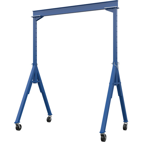 Adjustable Height Gantry Crane, 10' L, 2000 lbs. (1 tons) Capacity Helyx Safety & Industrial Supplies