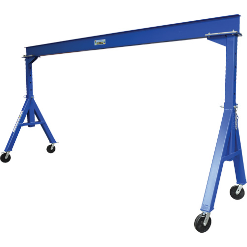 Adjustable Height Gantry Crane, 15' L, 4000 lbs. (2 tons) Capacity Helyx Safety & Industrial Supplies
