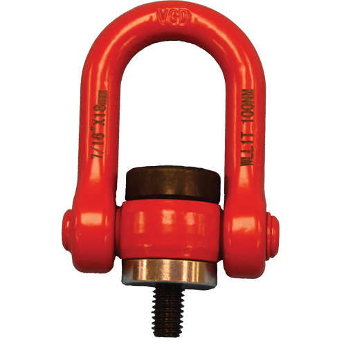 VQ Swivel Hoist Lifting Ring, 1/4", 12 mm Thread Length, Alloy Steel Helyx Safety & Industrial Supplies