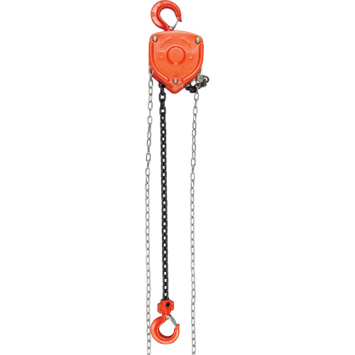 Palan &agrave; chaîne, Lev&eacute;e 20', Capacit&eacute; 4000 lb (2 tonnes), Chaîne Acier alli&eacute; Helyx Safety & Industrial Supplies