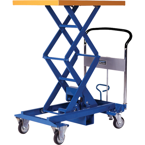 Table &eacute;l&eacute;vatrice &agrave; ciseaux Dandy Lift, 34-4/5" lo x 23-3/5" la, Acier, Capacit&eacute; 770 lb Helyx Safety & Industrial Supplies