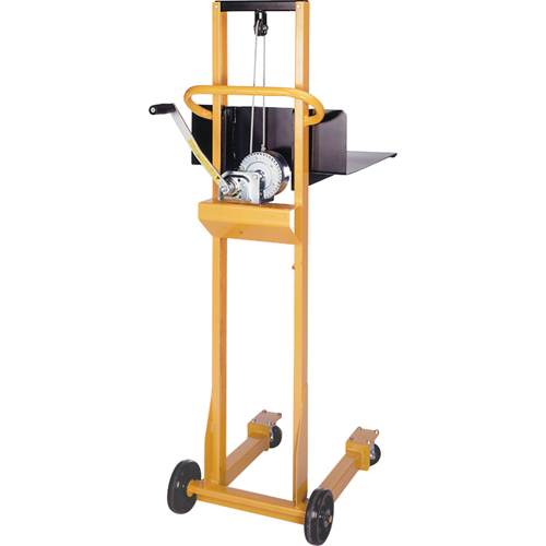 Empileur &agrave; plateforme Easy-Lift, M&eacute;canisme Treuil manuel, Capacit&eacute; de 500 lb, Levage max de 52" Helyx Safety & Industrial Supplies