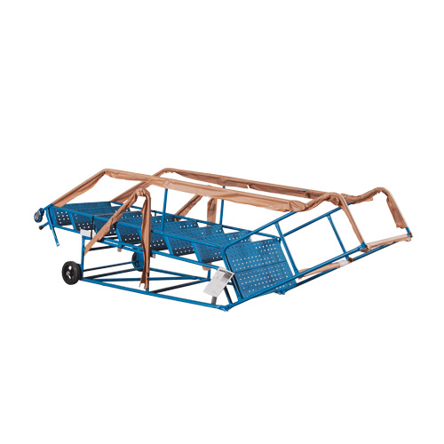 Escabeau roulant certifi&eacute; CSA avec marche verrouillable, 8 marches, Largeur de la marche 30", Hauteur de la plateforme 72", Acier Helyx Safety & Industrial Supplies