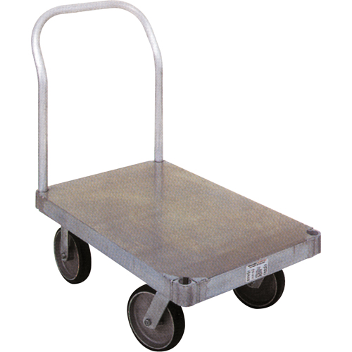 Aluminum Platform Truck, 30" W x 60" L, 2000 lbs. Cap., Rubber Wheels Helyx Safety & Industrial Supplies