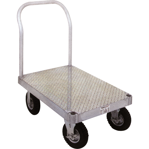 Diable en aluminium, 36" la x 72" lo, 2000 lb cap, Roues Caoutchouc Helyx Safety & Industrial Supplies