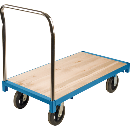 Heavy-Duty Platform Truck, 48" L x 24" W, 2000 lbs. Capacity, Rubber Casters Helyx Safety & Industrial Supplies
