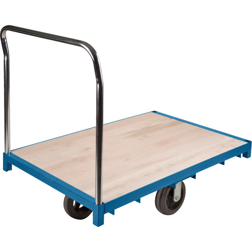 Chariot &agrave; plateforme robuste, 48" lo x 24" la x Capacit&eacute; 2000 lb, Roues en Caoutchouc Helyx Safety & Industrial Supplies