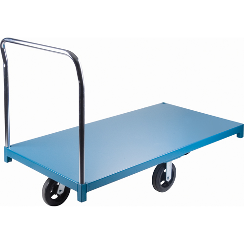 Chariot &agrave; plateforme robuste, 60" lo x 30" la x Capacit&eacute; 2000 lb, Roues en Caoutchouc Helyx Safety & Industrial Supplies