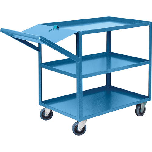 Order Picking Carts, 36" H x 24" W x 52" D, 3 Shelves, 1200 lbs. Capacity Helyx Safety & Industrial Supplies