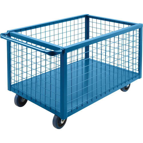 Wire Mesh Box Truck, Steel, 39" L x 24" W x 31.5" H, 12 cu. ft. Volume, 1200 lbs. Capacity Helyx Safety & Industrial Supplies