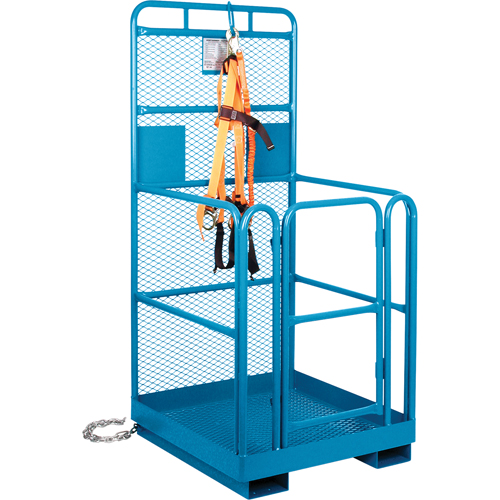 Nacelle &eacute;l&eacute;vatrice pour travail en hauteur, 36" x 36" x 72" h, Capacit&eacute; de 1000 lb, Acier Helyx Safety & Industrial Supplies