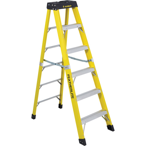 Escabeaux industriels robustes (s&eacute;rie 6400), 6', Fibre de verre, Capacit&eacute; 300 lb, Type 1A Helyx Safety & Industrial Supplies