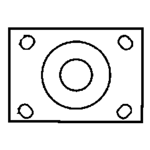 Roulette &agrave; freinage complet, Pivotant avec frein, 6" (152,4 mm), Caoutchouc, 450 lb (204 kg) Helyx Safety & Industrial Supplies