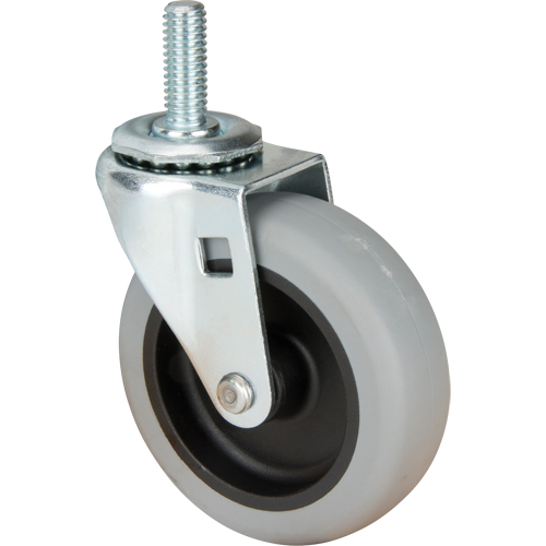 Roulette &agrave; tige, Pivotant, Diam&egrave;tre 3" (76 mm), Capacit&eacute; 80 lb (36 kg) Helyx Safety & Industrial Supplies