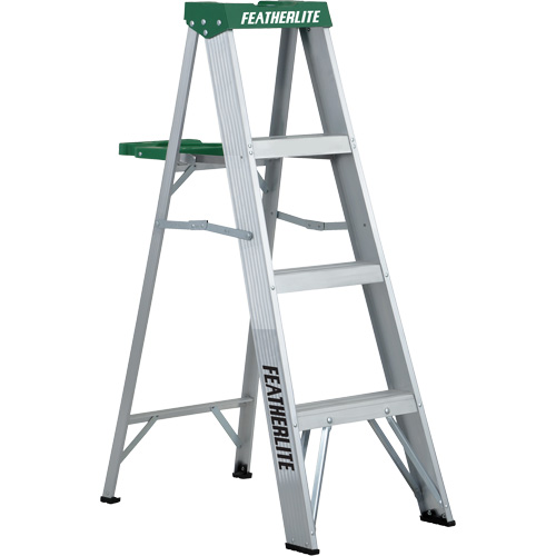 Commercial Duty Stepladders (2400 Series), 4', Aluminum, 225 lbs. Capacity, Type 2 Helyx Safety & Industrial Supplies