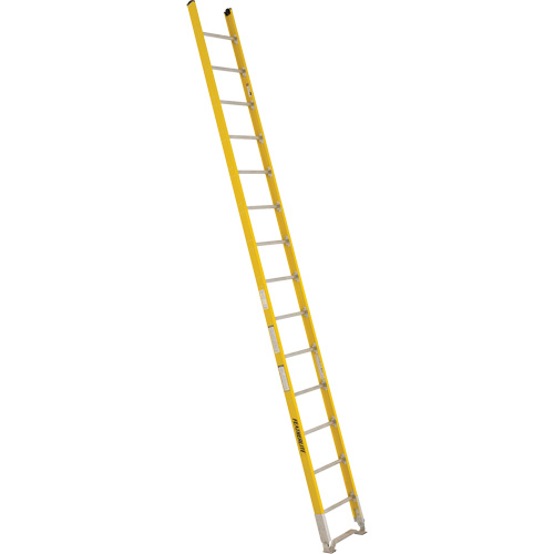Single Section Straight Ladder - 6100 Series, 14', Fibreglass, 375 lbs., CSA Grade 1AA Helyx Safety & Industrial Supplies