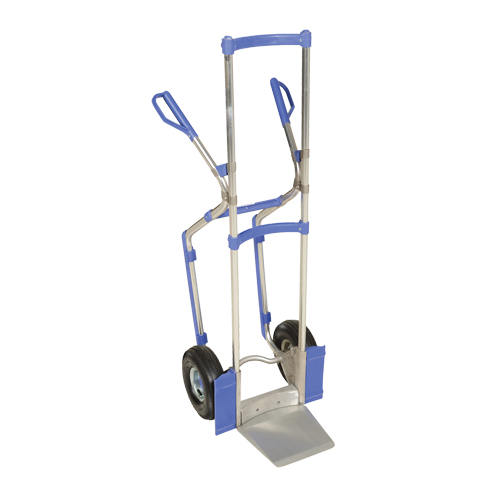 Ergonomic Hand Truck, Combination Handle, Aluminum, 52" Height, 350 lbs. Capacity Helyx Safety & Industrial Supplies