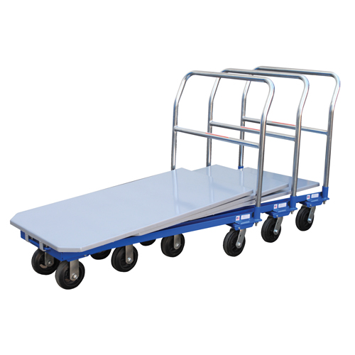 Platform Cart, 48" L x 24" W, 1500 lbs. Capacity, Mold-on Rubber Casters Helyx Safety & Industrial Supplies