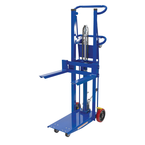 Platform Lift Stacker, Foot Pump Operated, 750 lbs. Capacity, 52" Max Lift Helyx Safety & Industrial Supplies