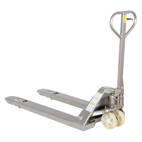 Pallet Truck, Stainless Steel, 48" L x 27" W, 5500 lbs. Capacity Helyx Safety & Industrial Supplies