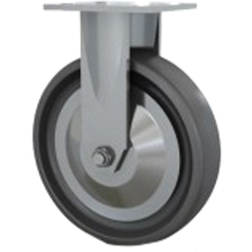 Roulette robuste, Fixe, 8" (203,2 mm), Elastom&egrave;re dur, 1000 lb (453,6 kg) Helyx Safety & Industrial Supplies