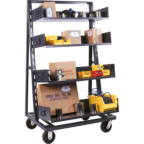 Chariots Adjust-A-Tray, 18" x 38" x 64", Capacit&eacute; 1500 lb Helyx Safety & Industrial Supplies