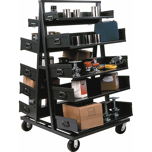 Chariots Adjust-A-Tray, 30" x 38" x 64", Capacit&eacute; 2500 lb Helyx Safety & Industrial Supplies