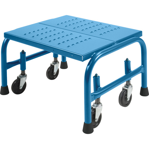 Rolling Step Stand 20 X 16 X 12, 1 Steps, 18" Step Width, 12" Platform Height, Steel Helyx Safety & Industrial Supplies
