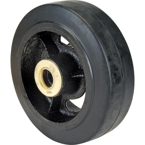 Rubber Wheels, 6" (152 mm) Dia. x 2" (51 mm) W, 550 lbs. (249 kg.) Capacity Helyx Safety & Industrial Supplies