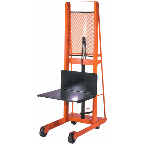 Hydraulic Platform Lift Stacker, Foot Pump Operated, 1000 lbs. Capacity, 68" Max Lift Helyx Safety & Industrial Supplies