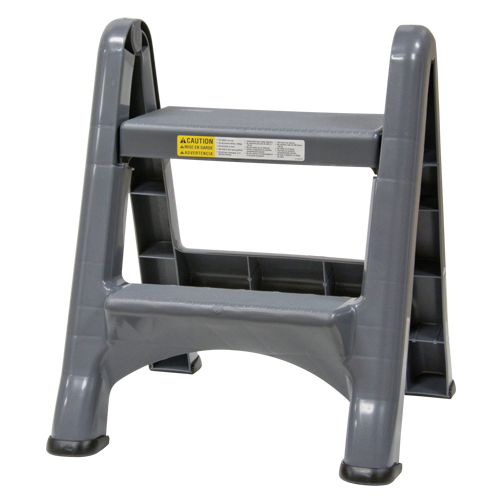 Folding Step Stool, 2 Steps, 19-1/2" x 20-1/2" x 22-3/4" High Helyx Safety & Industrial Supplies