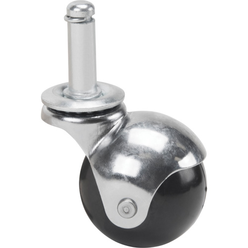Roulette zingu&eacute;e, Pivotant avec frein, Diam&egrave;tre 2" (50,8 mm), Capacit&eacute; 200 lb (91 kg) Helyx Safety & Industrial Supplies