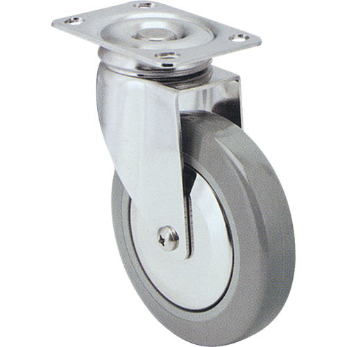 Roulette, Pivotant, 3" (76 mm), Caoutchouc, 125 lb (57 kg) Helyx Safety & Industrial Supplies
