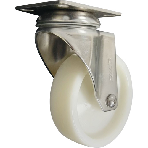 Roulette, Pivotant, 4" (101,6 mm), Nylon, 200 lb (91 kg) Helyx Safety & Industrial Supplies
