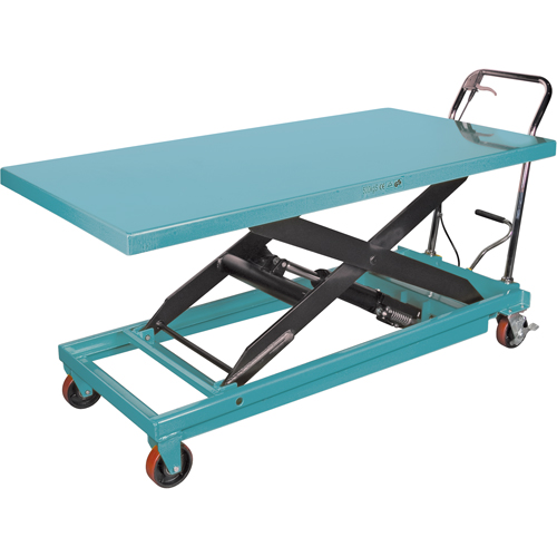 Table &eacute;l&eacute;vatrice robuste &agrave; ciseaux hydraulique, 63" lo x 31-7/8" la, Acier, Capacit&eacute; 1100 lb Helyx Safety & Industrial Supplies