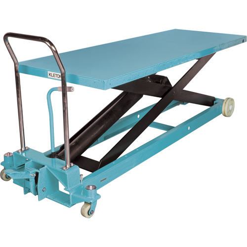 Heavy-Duty Hydraulic Scissor Lift Table, 80-1/8" L x 29-1/2" W, Steel, 2200 lbs. Capacity Helyx Safety & Industrial Supplies