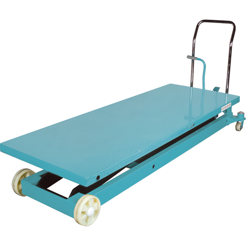 Heavy-Duty Hydraulic Scissor Lift Table, 80-1/8" L x 29-1/2" W, Steel, 2200 lbs. Capacity Helyx Safety & Industrial Supplies