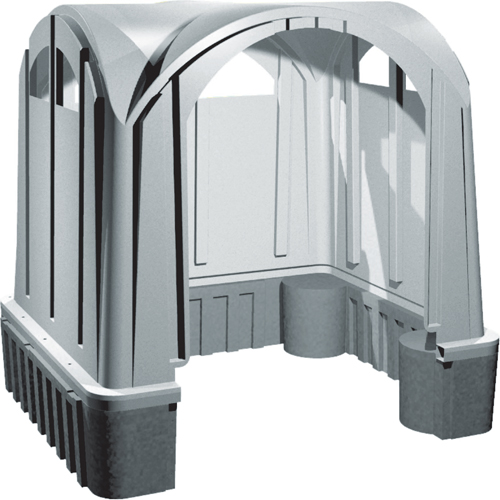 Abris en poly pour l'ext&eacute;rieur, 3 murs, 7' lo x 6' la x 7' h Helyx Safety & Industrial Supplies