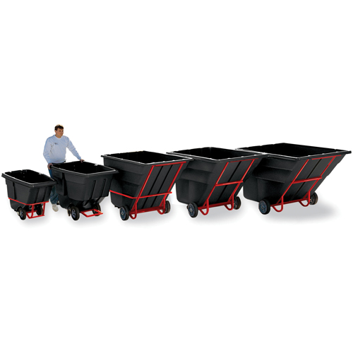 Tilt Truck, Polyethylene, 1-1/2 cu. yd., 1200 lbs. Load Capacity Helyx Safety & Industrial Supplies