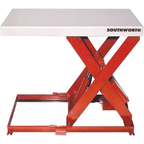 Table &eacute;l&eacute;vatrice &agrave; ciseaux, Acier, 36" lo x 20" la, Capacit&eacute; 550 lb Helyx Safety & Industrial Supplies