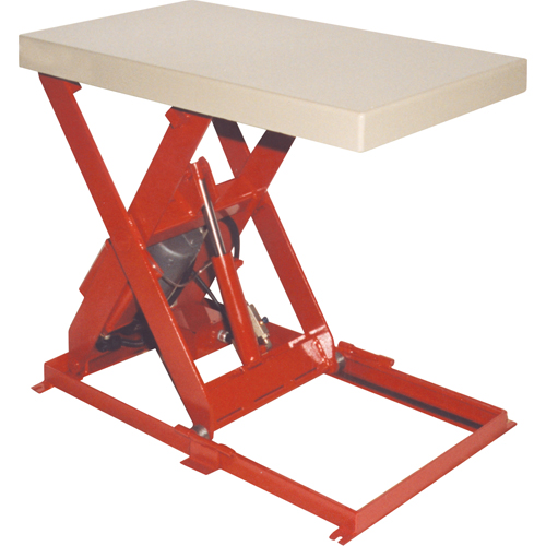 Table &eacute;l&eacute;vatrice &agrave; ciseaux, Acier, 36" lo x 20" la, Capacit&eacute; 1100 lb Helyx Safety & Industrial Supplies