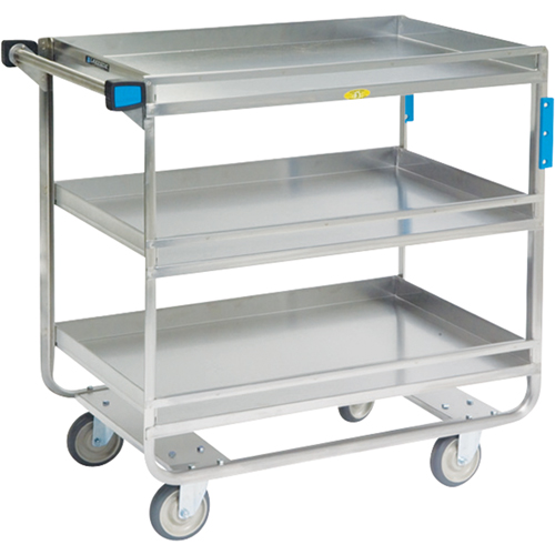 Chariots avec barres de retenue, 3 Tiers, 23" la x 37-1/4" h x 38-5/8" p, Capacit&eacute; 700 lb Helyx Safety & Industrial Supplies