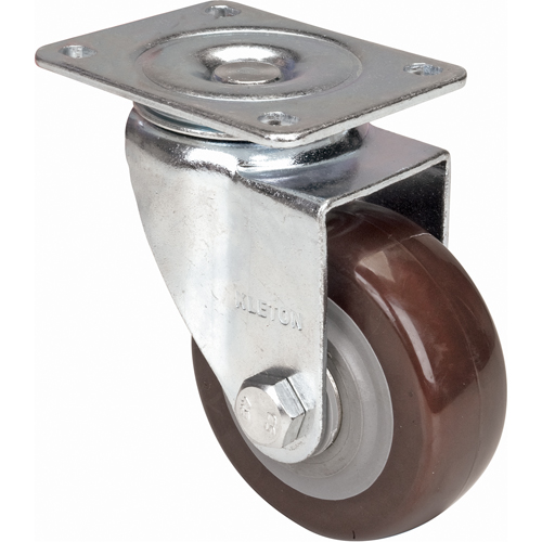 Roulette, Pivotant, 4" (101,6 mm), Polyur&eacute;thane, 440 lb (199,58 kg) Helyx Safety & Industrial Supplies